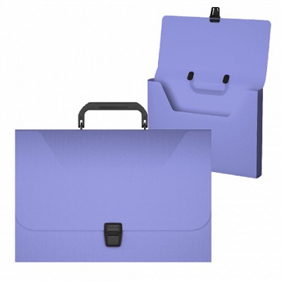 Портфель пластиковый ErichKrause® Diagonal Pastel, FC, фиолетовый (в пакете по 1шт.)